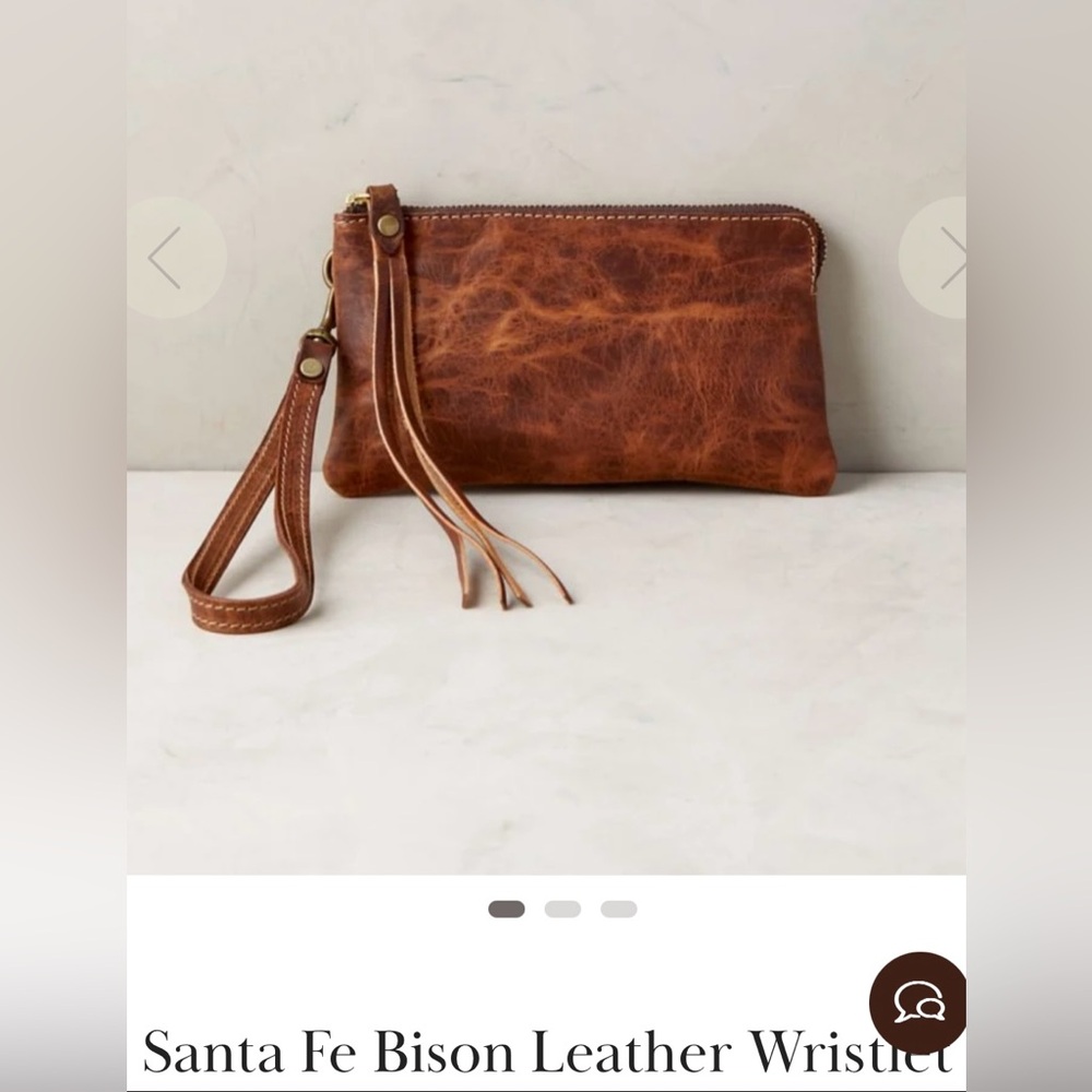 Overland Leather Wristlet- Like New